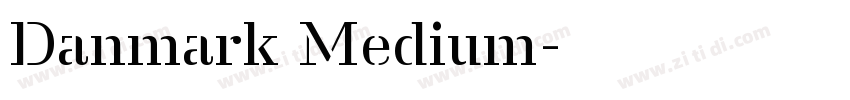 Danmark Medium字体转换